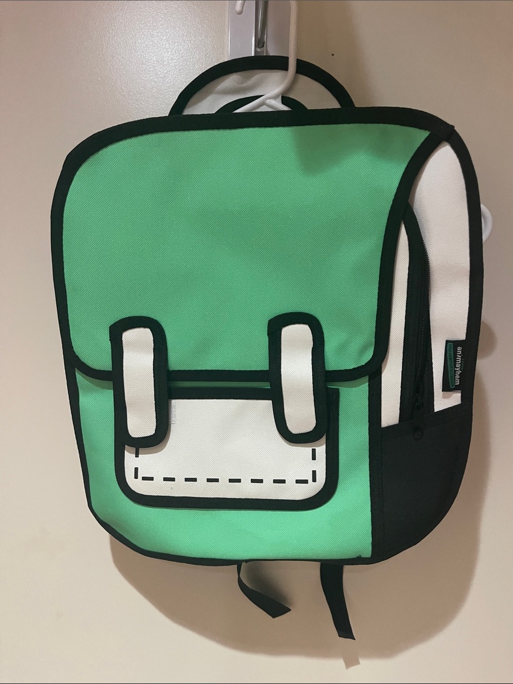 Hulu animayhem Kids Cartoon-Style Mint Green Backpack